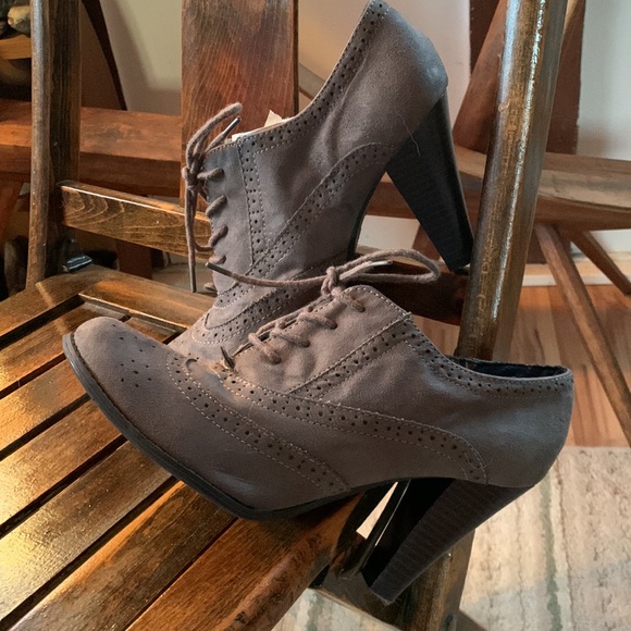 Fioni Faux Suede Booties - Picture 2 of 5